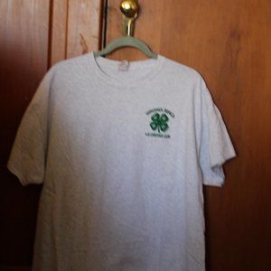 4H Club Livestock Club Tee Shirt Pungo White vtg